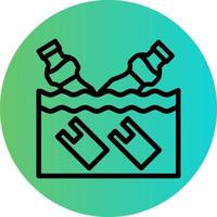 Water Pollution Vector Icon Design