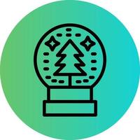 Snow Globe Vector Icon Design