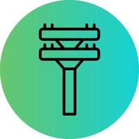 Electric Pole Vector Icon Design
