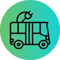 eléctrico autobús vector icono diseño