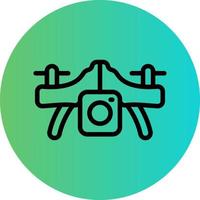 Camera Drone Vector Icon Design