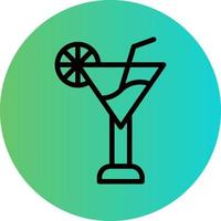 Cocktail Vector Icon Design