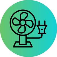 Electric Fan Vector Icon Design