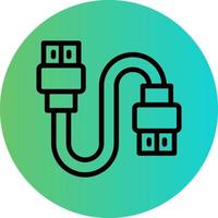 Hdmi Cable Vector Icon Design