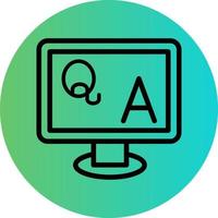 QA Vector Icon Design