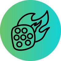 Meteorite Vector Icon Design