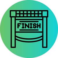 Finish Line Vector Icon Design