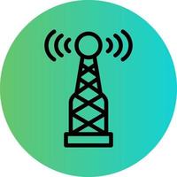 Radio Antenna Vector Icon Design