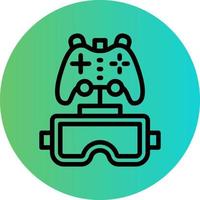 Vr Gaming Vector Icon Design