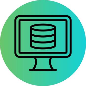 diseño de icono de vector de base de datos