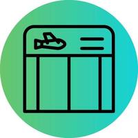 Boarding Gate Vector Icon Design