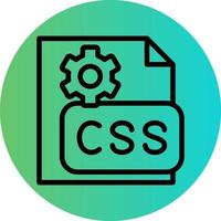 CSS Code Vector Icon Design