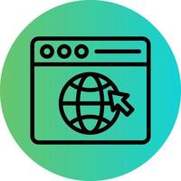 Web Browser Vector Icon Design