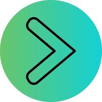 Right Chevron Vector Icon Design