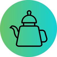 Tea Pot Vector Icon Design