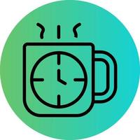 Coffee Time Vector Icon Design