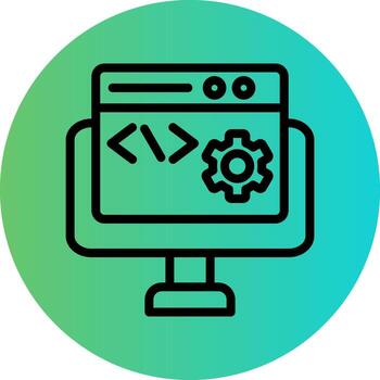 Code Settings Vector Icon Design
