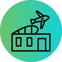 Airport Building Vector Icon Design