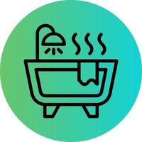 Bathtub Vector Icon Design