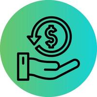 Cashback Vector Icon Design