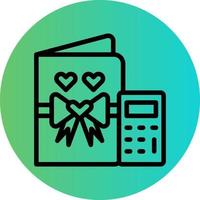 diseño de icono de vector de costo de boda