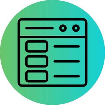 Web Layout Vector Icon Design