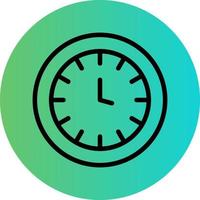 Wall Clock Vector Icon Design