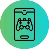 Smartphone Game Vector Icon Design