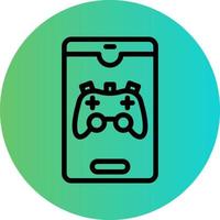 Smartphone Game Vector Icon Design