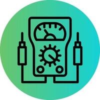 Voltmeter Vector Icon Design