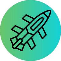 Army Rocket Vector Icon Design