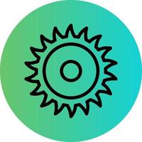 Circular Saw Vector Icon Design