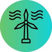 Wind Turbine Vector Icon Design