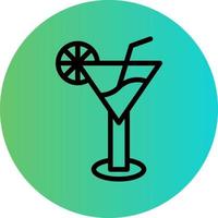 Cocktail Vector Icon Design