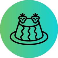 Pudding Vector Icon Design