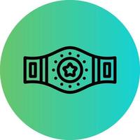 Champion Belt Vector Icon Design