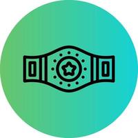 Champion Belt Vector Icon Design