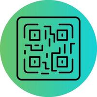 QR Code Vector Icon Design