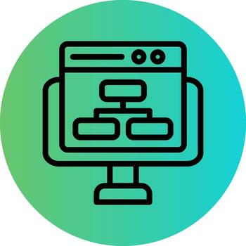 Website Structure Vector Icon Design