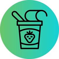 Yogurt Vector Icon Design
