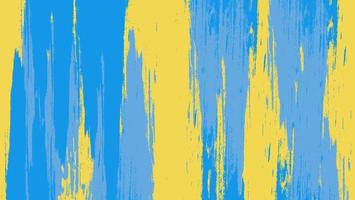 Abstract Bright Yellow Blue Paint Grunge Texture Background vector