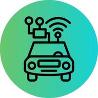 Smart Car Vector Icon Design