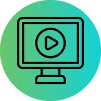 vídeo tutorial vector icono diseño