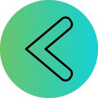 Left Chevron Vector Icon Design