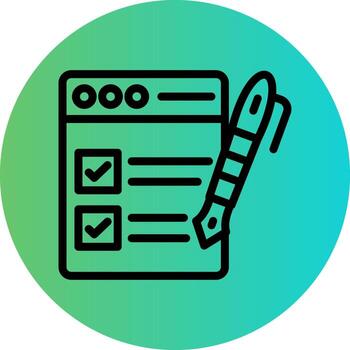 Task List Vector Icon Design