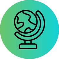 Globe Stand Vector Icon Design