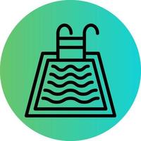 Swimming Pool Vector Icon Design