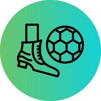 fútbol gratis patada vector icono diseño