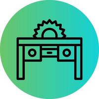 Table Saw Vector Icon Design