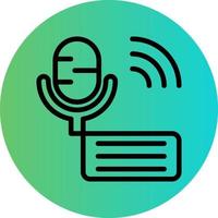 Podcast Vector Icon Design